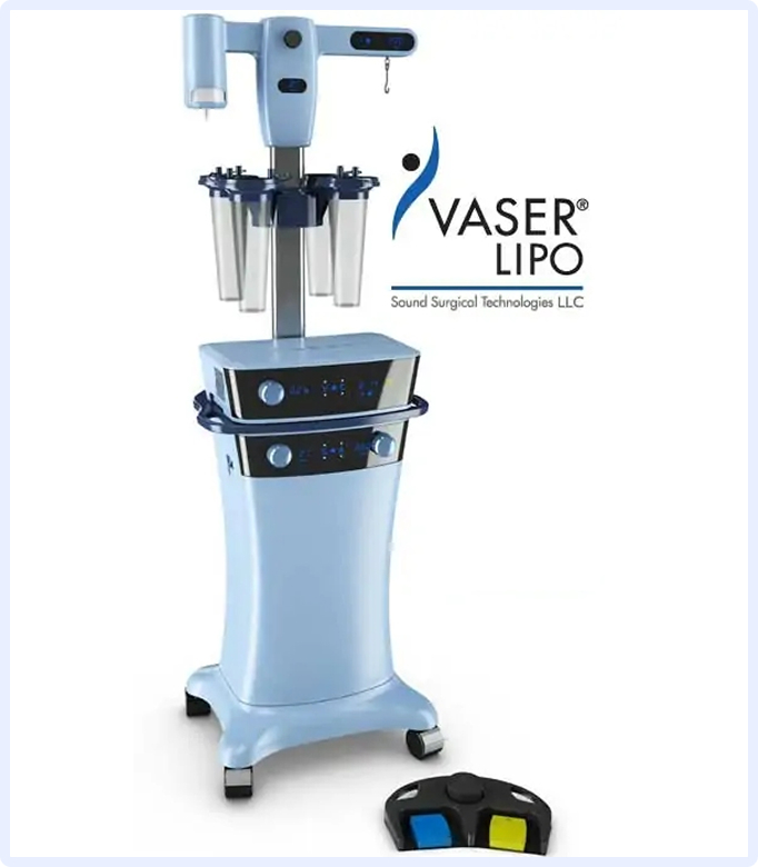 VASER liposuction machine for fat removal with advanced ultrasound technology.